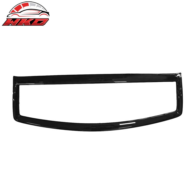Fits 14-17 Infiniti Q50 Gloss Black OE Style Front Grill Frame Outline Trim ABS