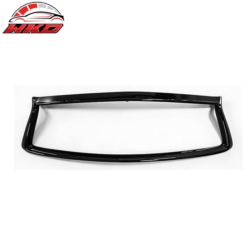 Fits 18-24 Infiniti Q50 Gloss Black OE Style Front Grill Frame Outline Trim ABS