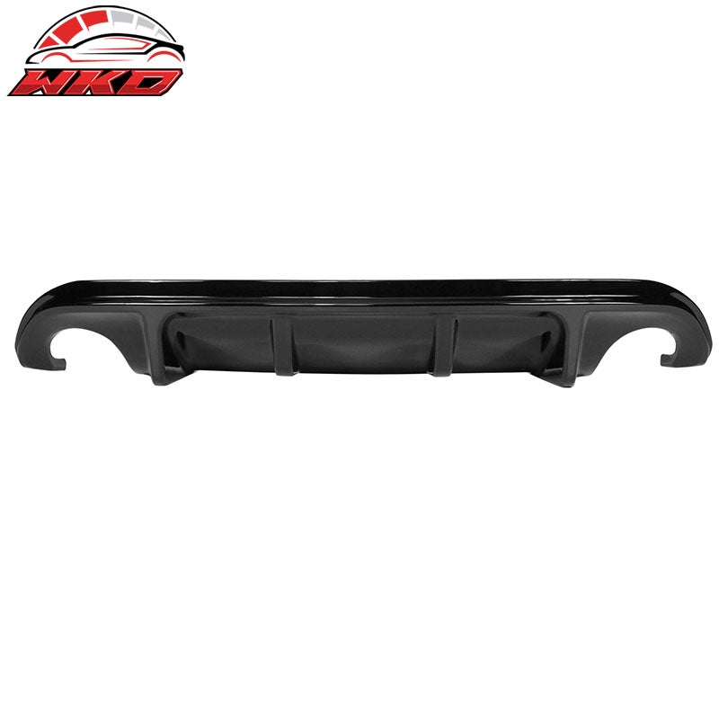 Fits 14-17 Infiniti Q50 Gloss Black Rear Diffuser Bumper Diffuser Lip Spoiler