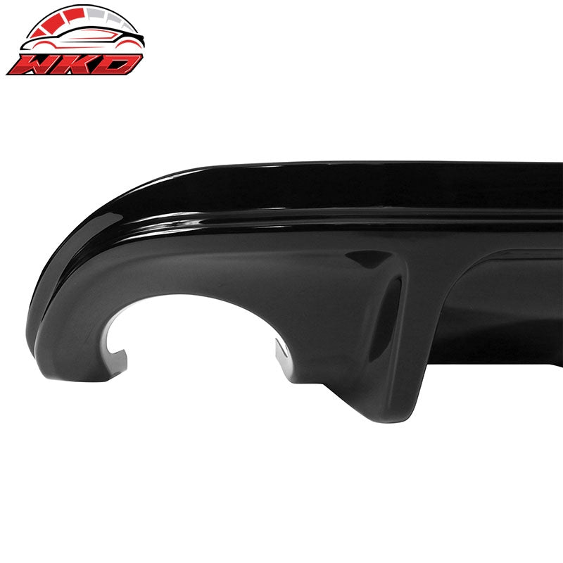 Fits 14-17 Infiniti Q50 Gloss Black Rear Diffuser Bumper Diffuser Lip Spoiler