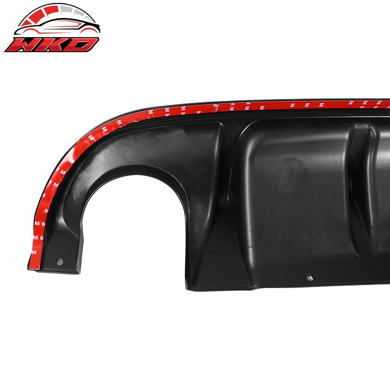 Fits 14-17 Infiniti Q50 Gloss Black Rear Diffuser Bumper Diffuser Lip Spoiler