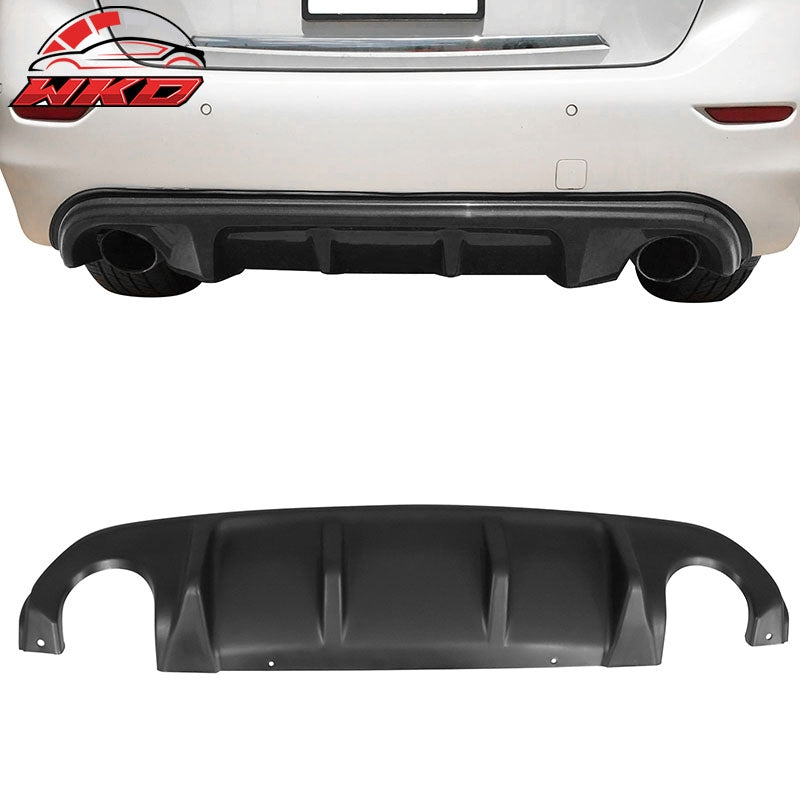 Wholesale 14-17 Infiniti Q50 JDM Sport Rear Bumper Diffuser Spoiler Lip Unpainted ABS