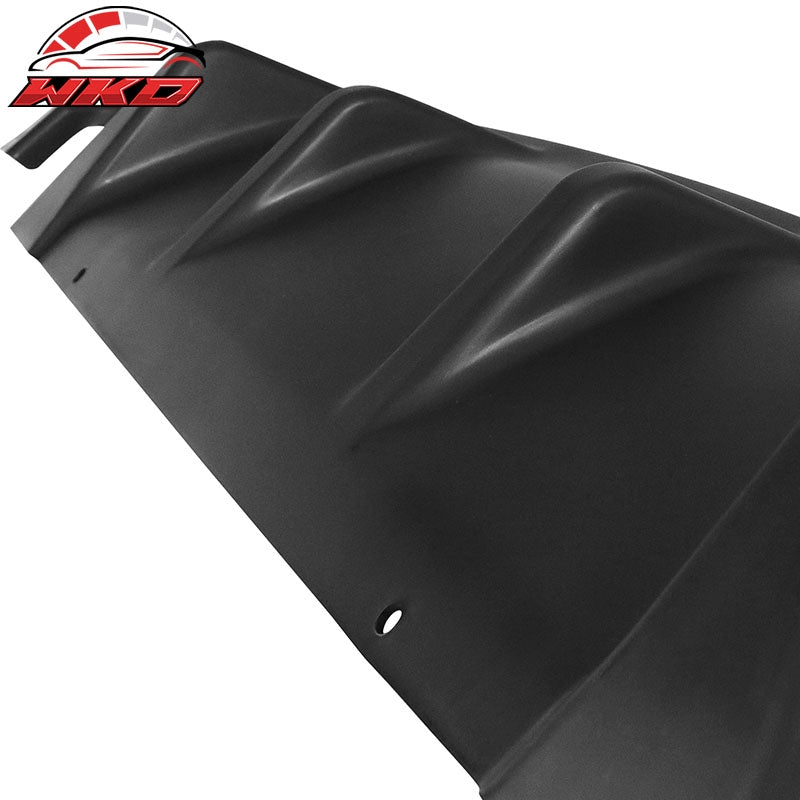 Fits 14-17 Infiniti Q50 JDM Sport Rear Bumper Diffuser Spoiler Lip Unpainted ABS