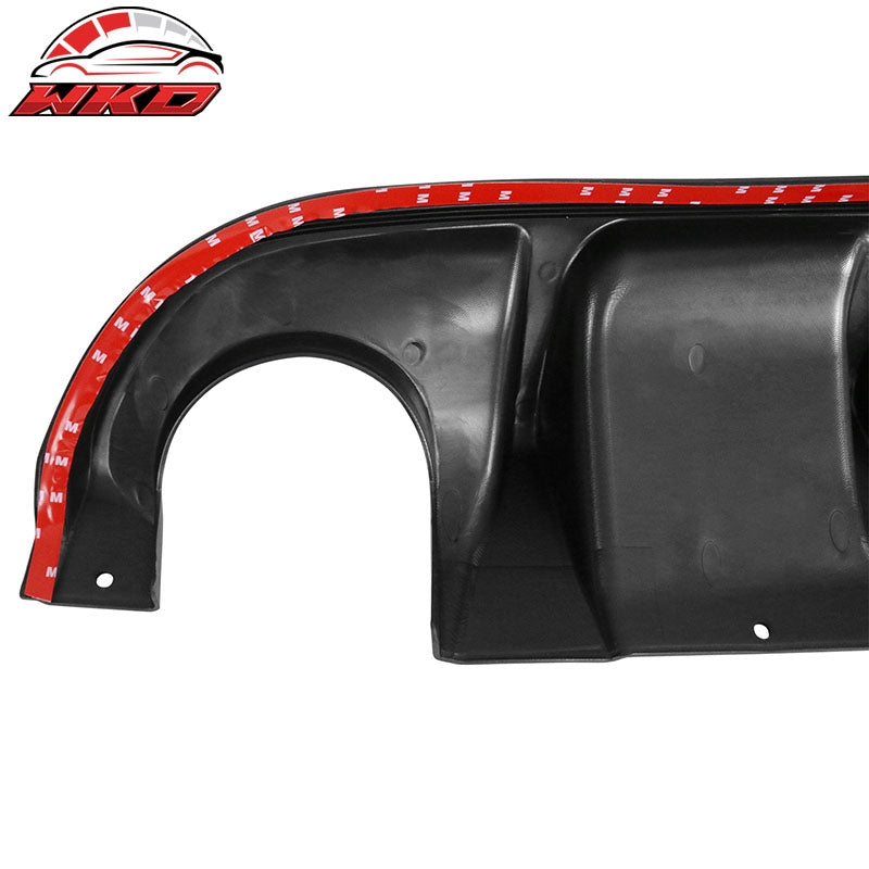 Fits 14-17 Infiniti Q50 JDM Sport Rear Bumper Diffuser Spoiler Lip Unpainted ABS