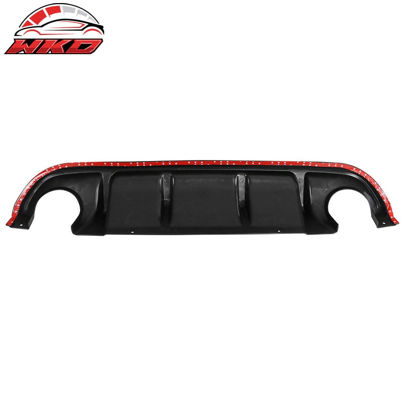 Fits 14-17 Infiniti Q50 JDM Sport Rear Bumper Diffuser Spoiler Lip Unpainted ABS