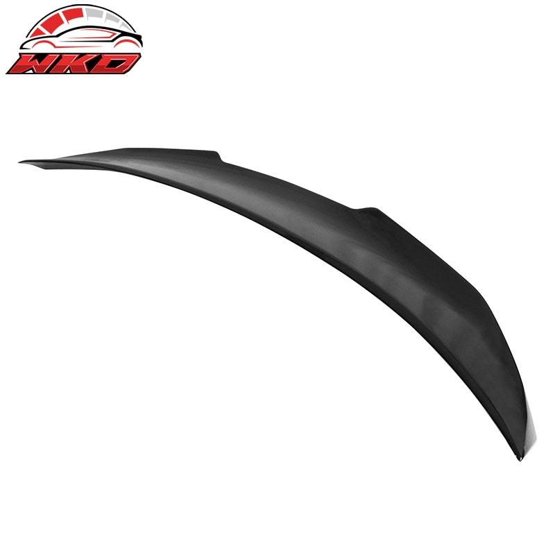 Fits 14-24 Infiniti Q50 PSM Style Rear Trunk Spoiler Wing Lip ABS Gloss Black