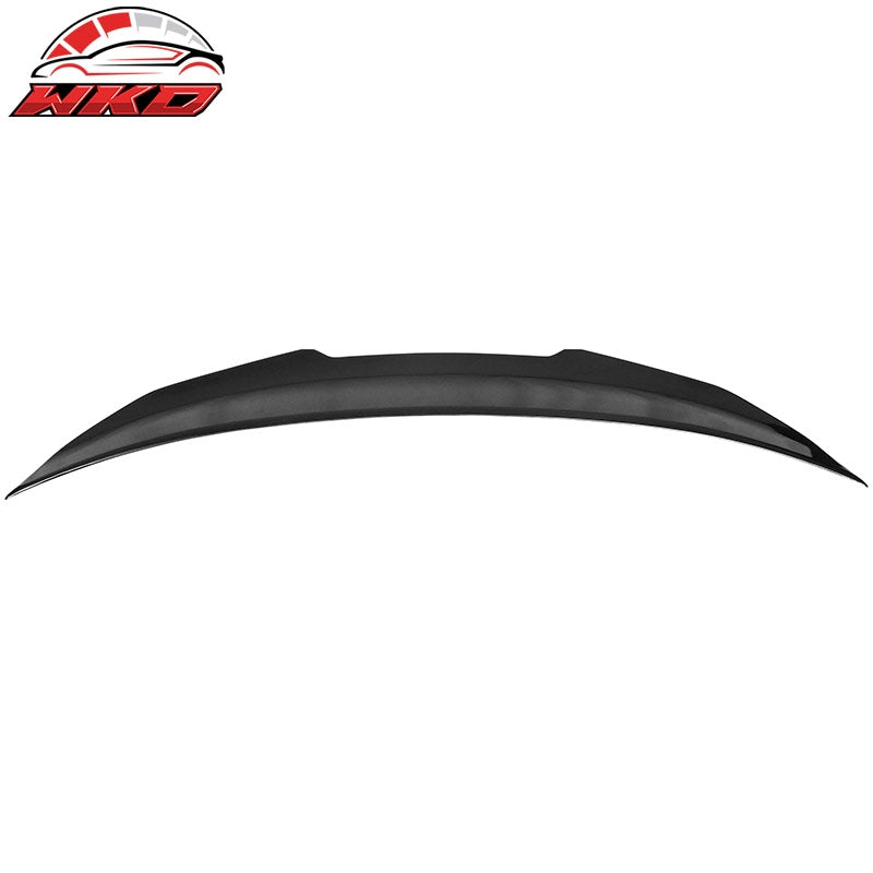 Fits 14-24 Infiniti Q50 PSM Style Rear Trunk Spoiler Wing Lip ABS Gloss Black