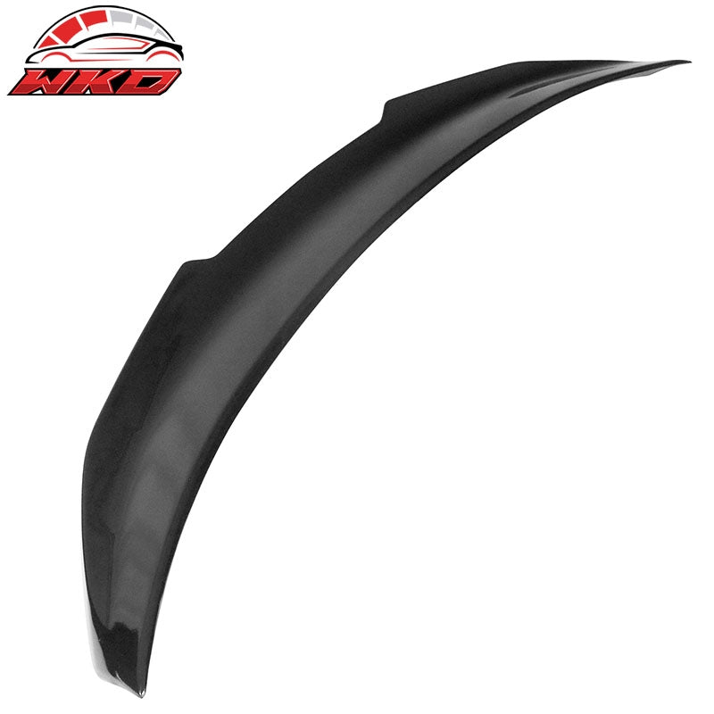 Fits 14-24 Infiniti Q50 PSM Style Rear Trunk Spoiler Wing Lip ABS Gloss Black