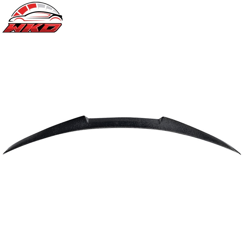 Fits 14-24 Infiniti Q50 Real Carbon Fiber Rear Trunk Spoiler Wing M4 Style