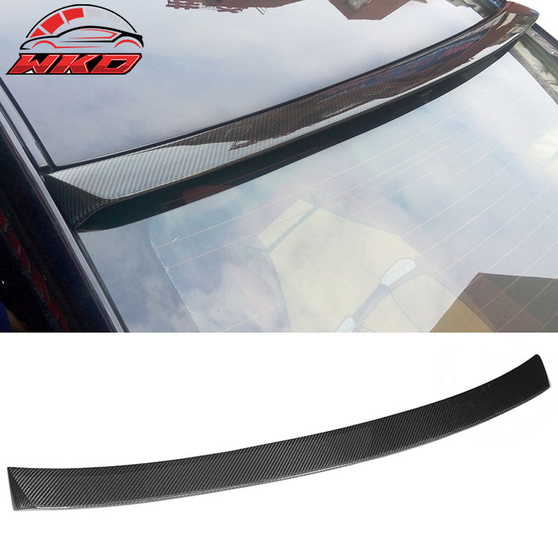 Fits 14-24 Infiniti Q50 V37 ST Style Rear Roof Spoiler Wing Real Carbon Fiber CF