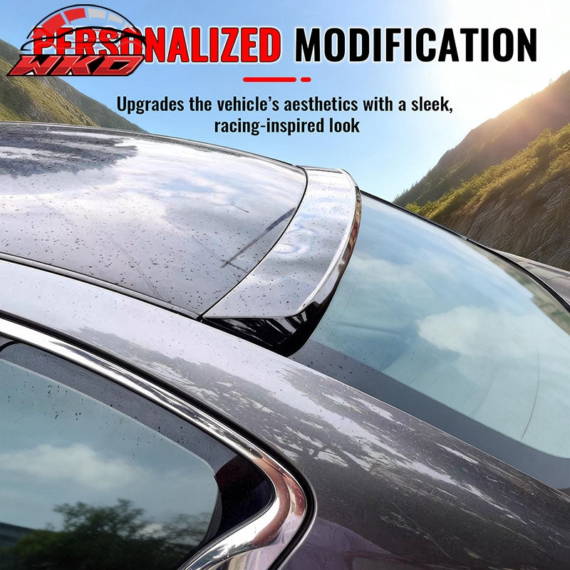 Wholesale 14-24 Infiniti Q50 Sedan Gloss Black Roof Spoiler Rear Window Wing Lip ABS - Wikond Auto