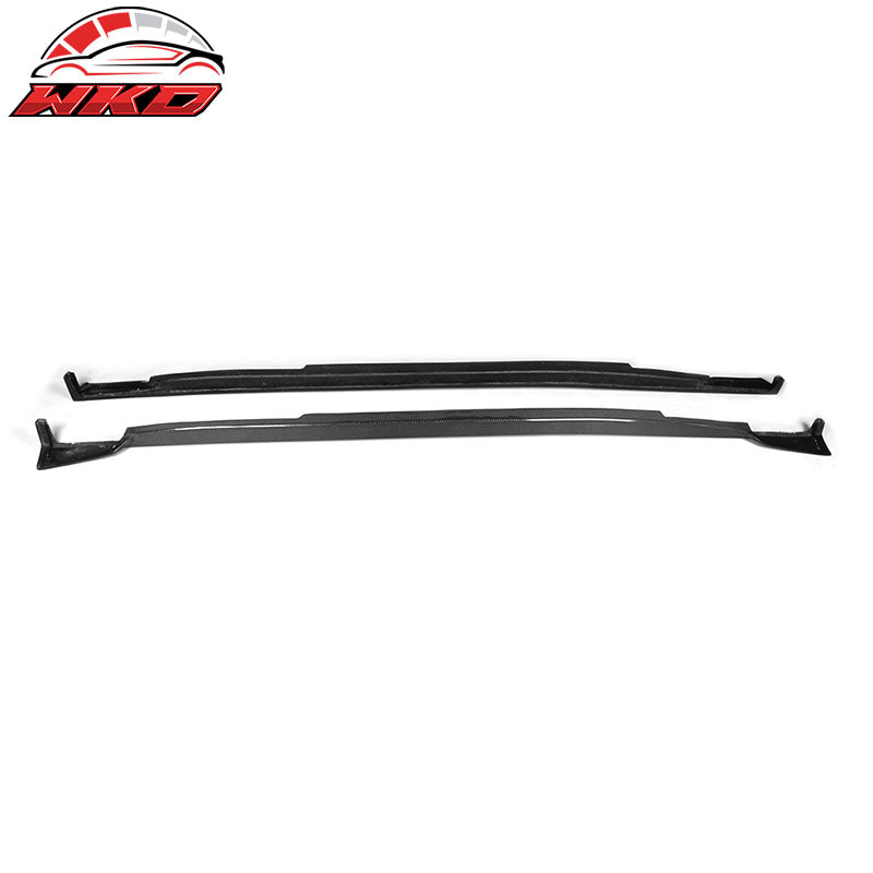 Fits 14-18 Infiniti Q50 V37 ST Style 2PCS Side Skirts Panel Matte Carbon Fiber