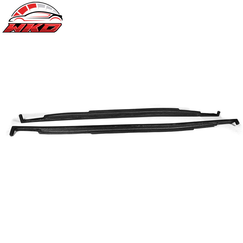 Fits 14-18 Infiniti Q50 V37 ST Style 2PCS Side Skirts Panel Matte Carbon Fiber