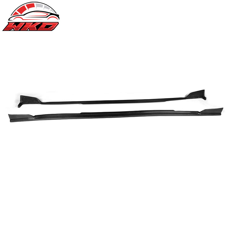 Wholesale 14-18 Infiniti Q50 V37 ST Style 2PCS Side Skirts Extension Carbon Fiber CF