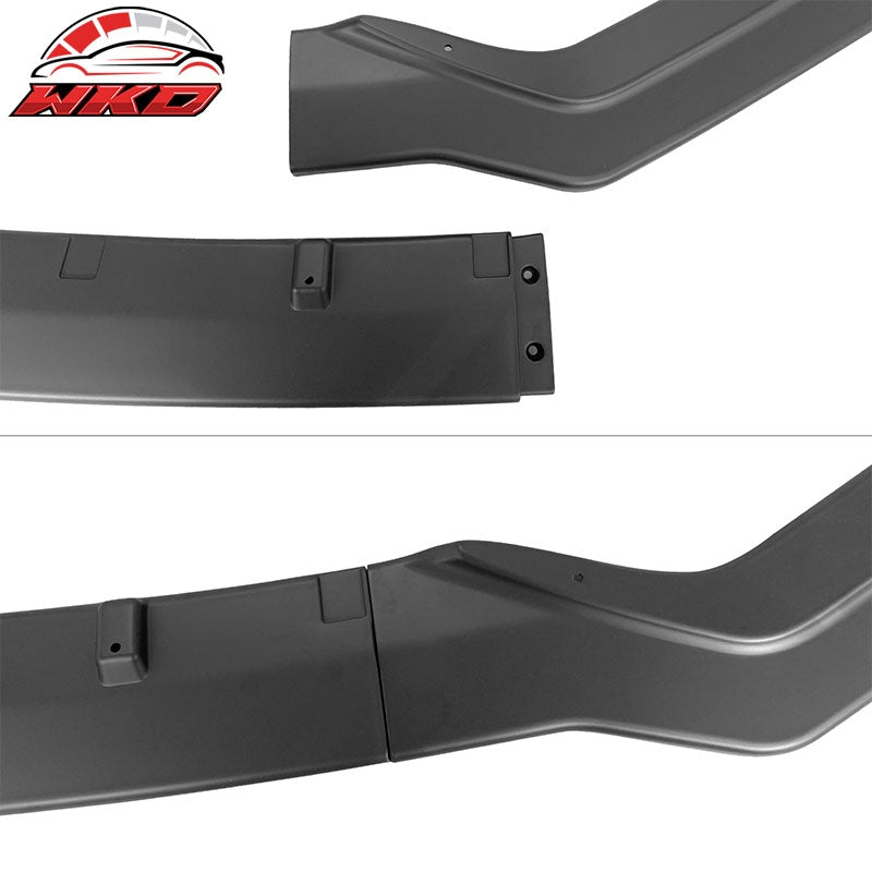 Fits 18-24 Infiniti Q50 Sport Front Bumper Lip Spoiler Splitter Matte Black 3PC