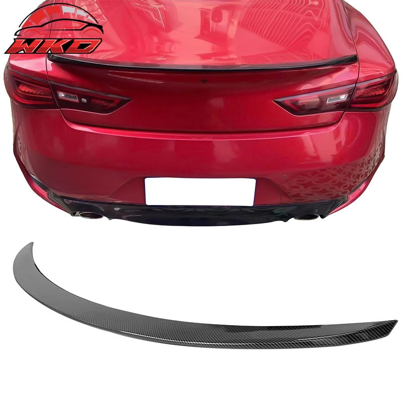 Wholesale 17-22 Infiniti Q60 X Style Rear Trunk Spoiler Wing ABS Carbon Fiber Print