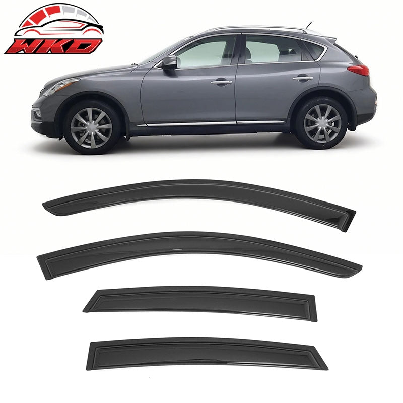 Wholesale 14-17 Infiniti QX50& 08-12 EX35 4PCS Window Visors Smoke Acrylic Rain Shade