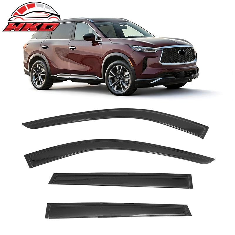 Wholesale 22-26 Infiniti QX60 Window Visors 4PCS Smoke Acrylic Rain Sun Wind Guards