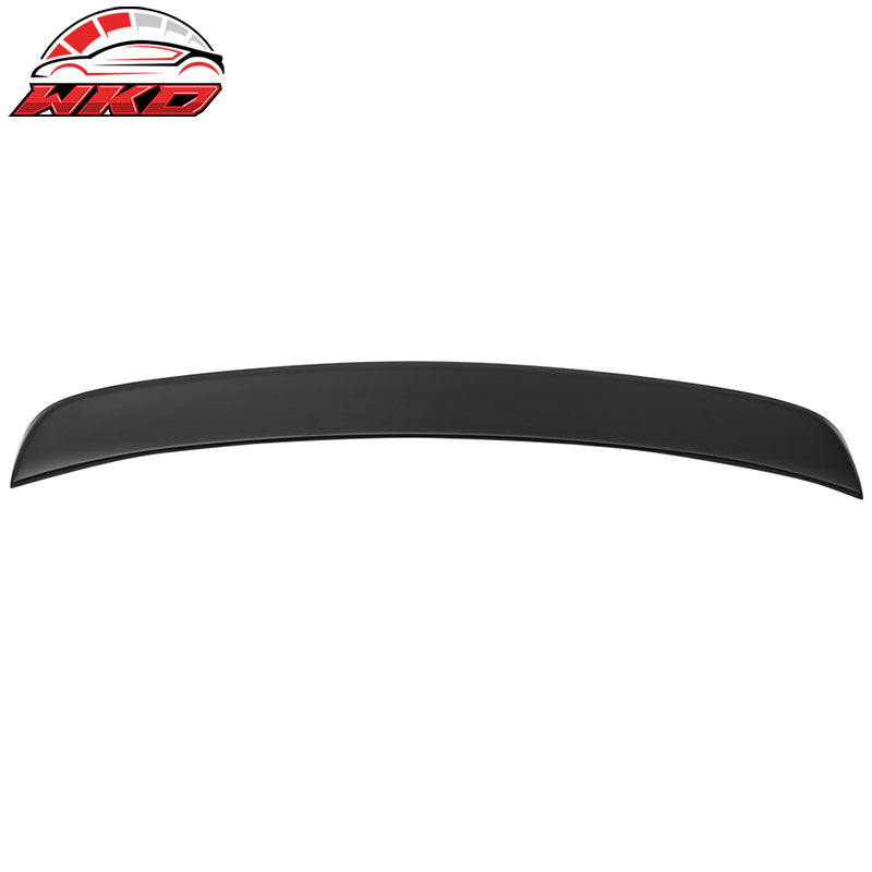 Fits 14-24 Infiniti Q50 IKON Style Rear Roof Window Spoiler Unpainted Black ABS