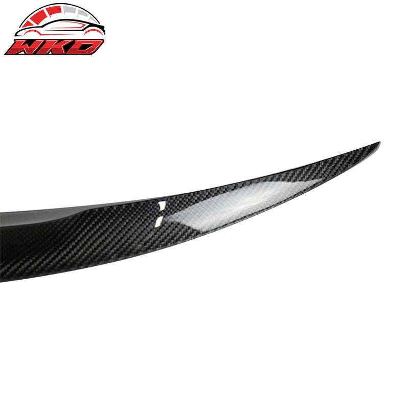 Rear Trunk Spoiler Lip Fits 14-24 Infiniti Q50 Performance Style Carbon Fiber CF