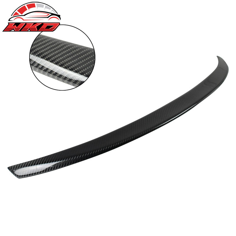 Fits 14-24 Infiniti Q50 IKON Style Rear Trunk Spoiler Wing Matte Carbon Fiber CF