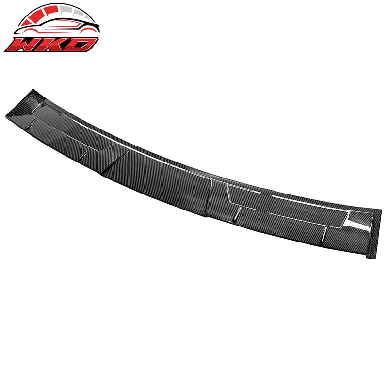 Fits 14-24 Infiniti Q50 V Style Carbon Fiber Print Rear Window Roof Spoiler Wing