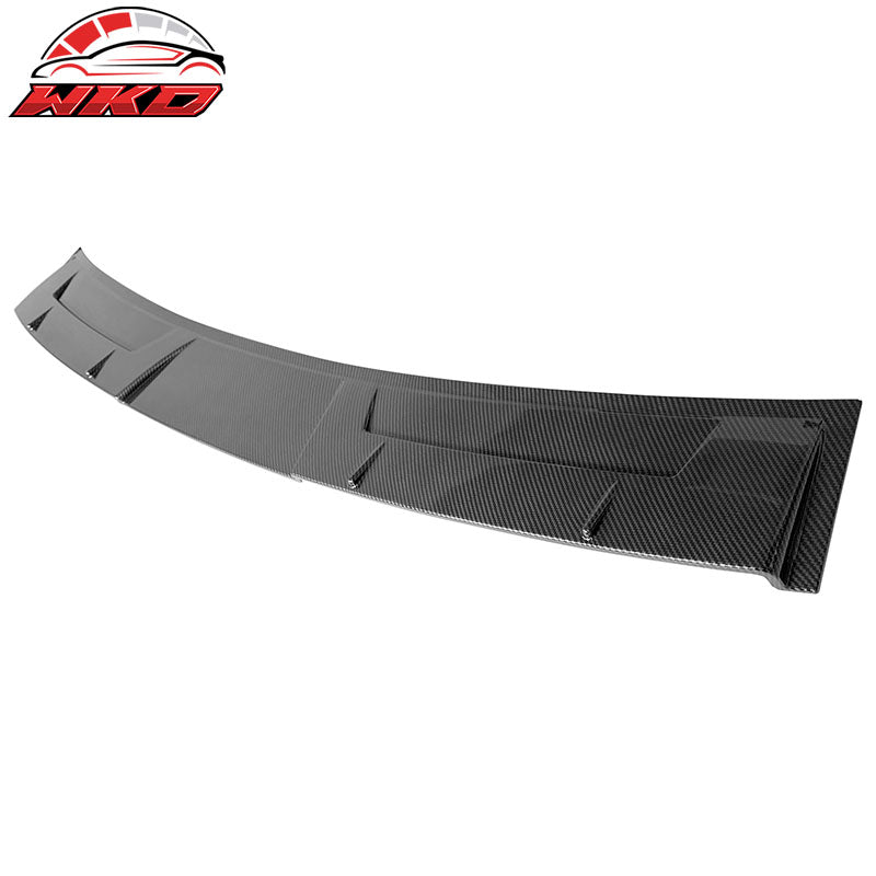 Fits 14-24 Infiniti Q50 V Style Carbon Fiber Print Rear Window Roof Spoiler Wing