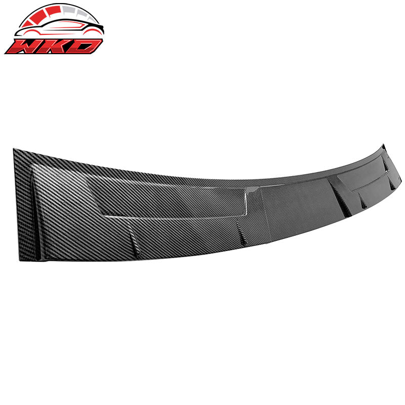 Fits 14-24 Infiniti Q50 V Style Carbon Fiber Print Rear Window Roof Spoiler Wing