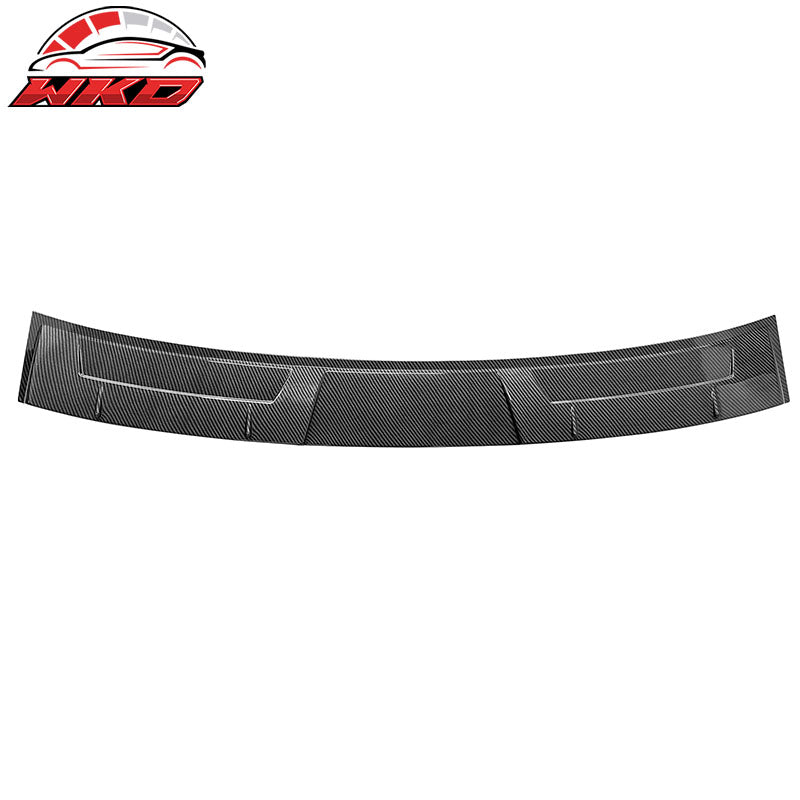 Fits 14-24 Infiniti Q50 V Style Carbon Fiber Print Rear Window Roof Spoiler Wing
