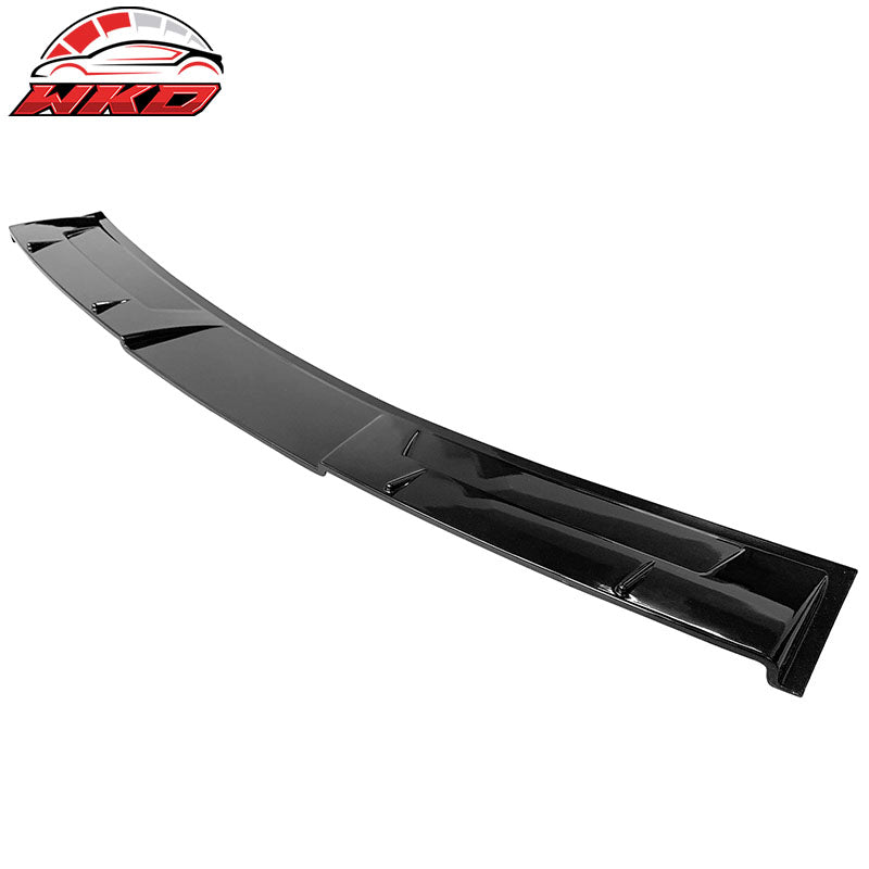 Fits 14-24 Infiniti Q50 V Style Gloss Black Rear Window Roof Spoiler Visor Wing