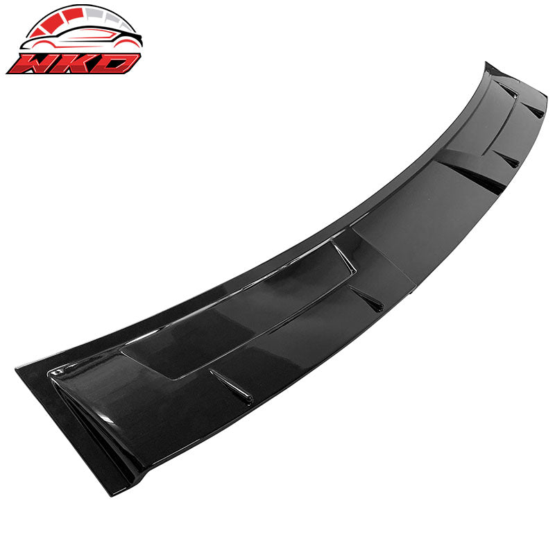 Fits 14-24 Infiniti Q50 V Style Gloss Black Rear Window Roof Spoiler Visor Wing