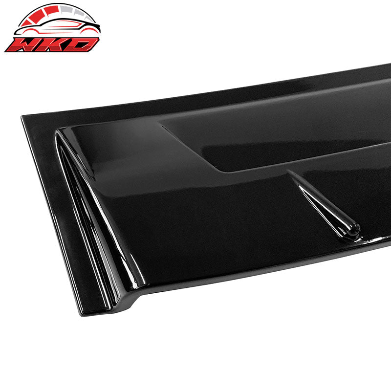 Fits 14-24 Infiniti Q50 V Style Gloss Black Rear Window Roof Spoiler Visor Wing