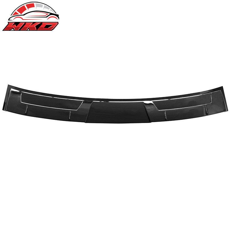 Fits 14-24 Infiniti Q50 V Style Gloss Black Rear Window Roof Spoiler Visor Wing