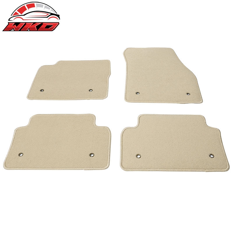 Fits 18-23 Jaguar E-Pace Front Rear Car Floor Mats Liner Carpets Set Nylon Beige