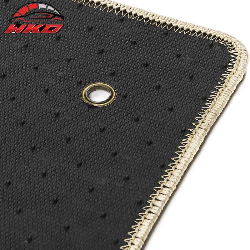 Fits 18-23 Jaguar E-Pace Front Rear Car Floor Mats Liner Carpets Set Nylon Beige