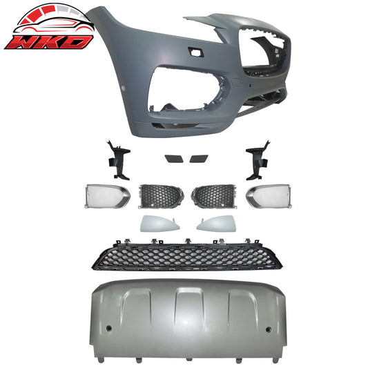 Wholesale 17-20 Jaguar F-Pace S Style Front Bumper Cover Conversion Kits W/Grille PP
