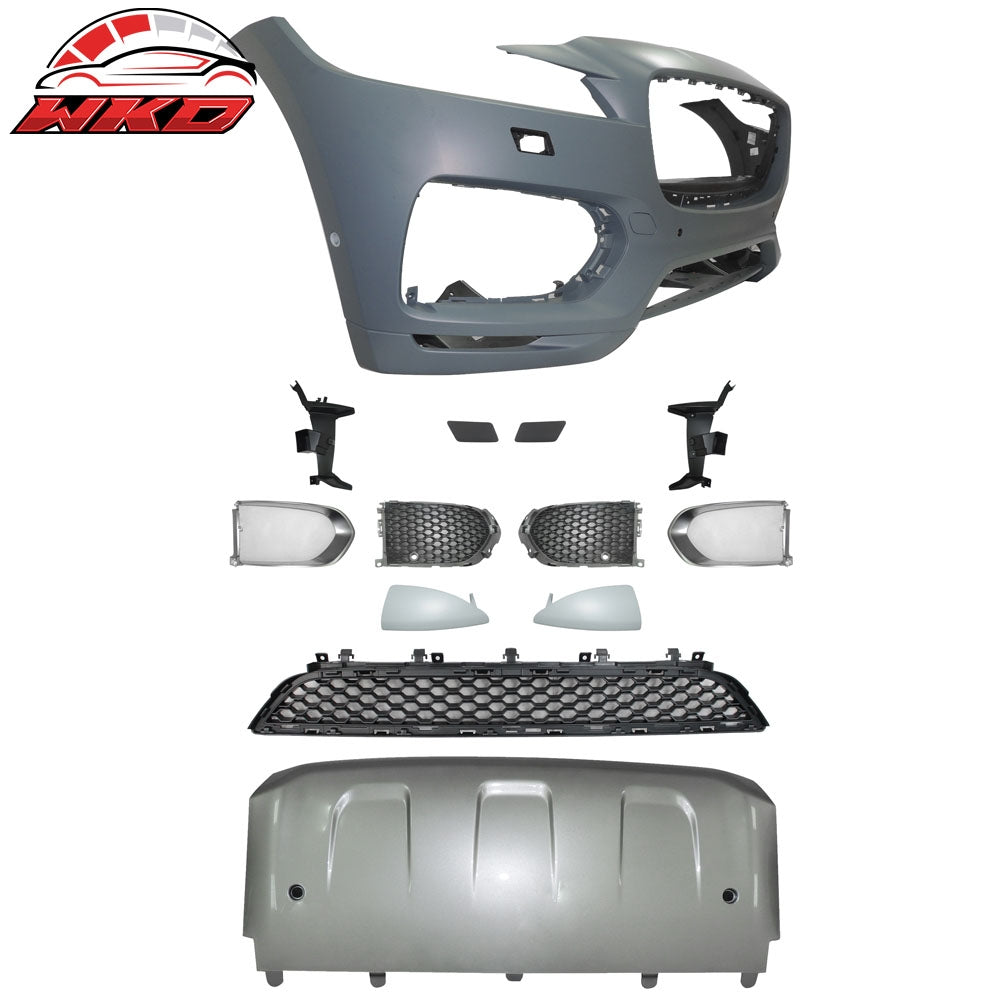 Wholesale 17-20 Jaguar F-Pace S Style Front Bumper Cover Conversion Kits W/Grille PP
