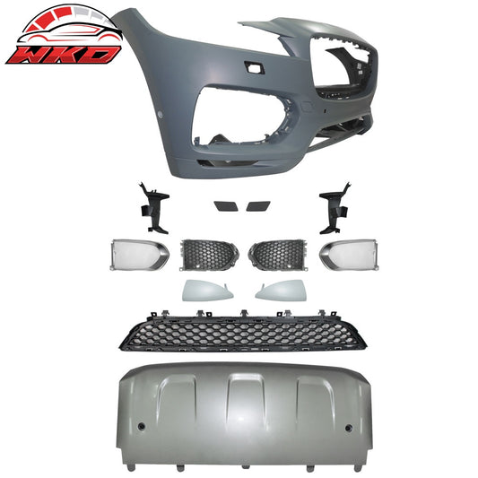 Wholesale 17-20 Jaguar F-Pace S Style Front Bumper Cover Conversion Kits W/Grille PP