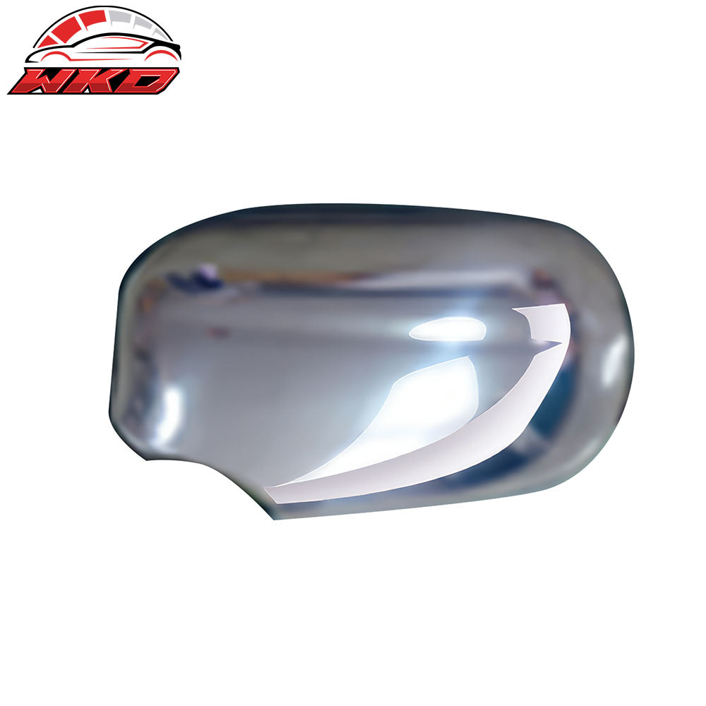 Wholesale 00-02 Jaguar S-Type Rear Side View Mirror Covers Caps Overlay Chrome ABS Default Title - Wikond Auto