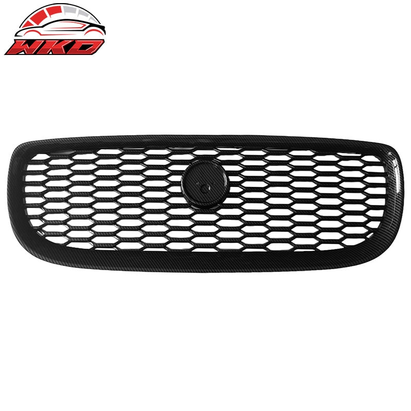Wholesale 16-19 Jaguar XE Carbon Fiber Print 2020 Style Front Bumper Upper Grille ABS