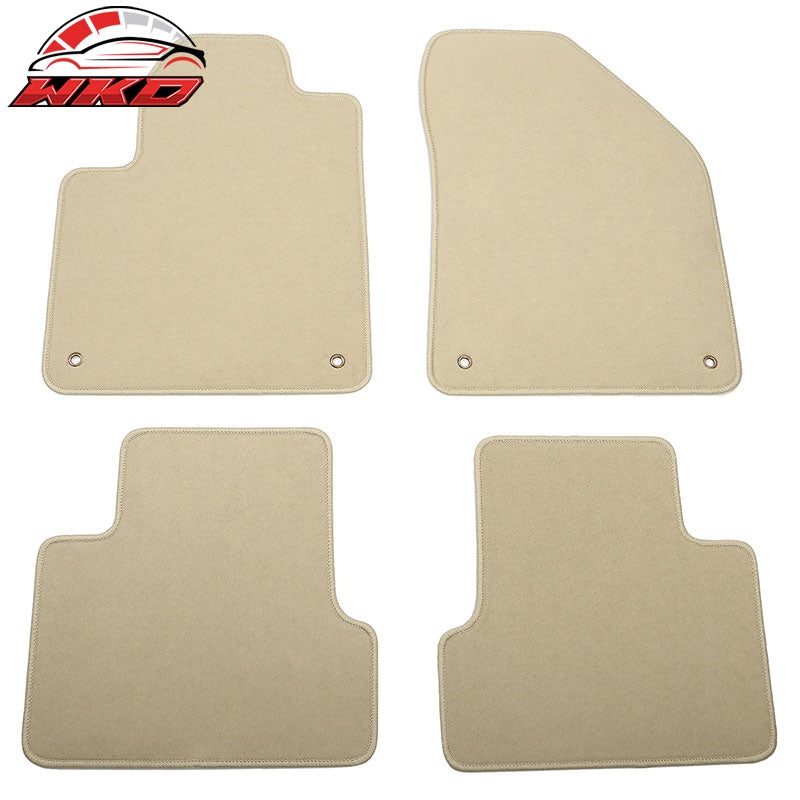 Wholesale 14-23 Jeep Cherokee Anti-Slip Front Rear Floor Mats Carpet Nylon 4PCS Beige