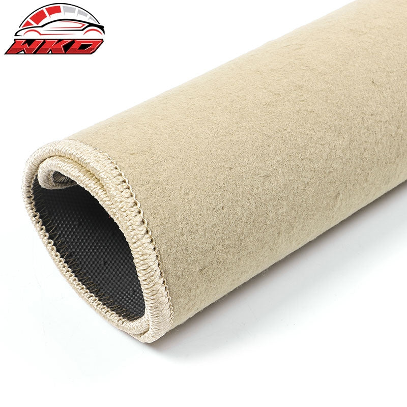 Fits 14-23 Jeep Cherokee Anti-Slip Front Rear Floor Mats Carpet Nylon 4PCS Beige