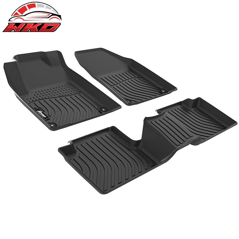 Fits 15-23 Jeep Cherokee TPE All Weather Waterproof 3D Floor Mats Liner Carpets