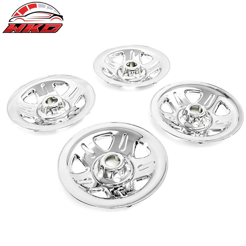 Fits 93-01 Jeep Cherokee 97-01 Wrangler 15" Wheel Covers Chrome Hubcaps Rim 4PCS