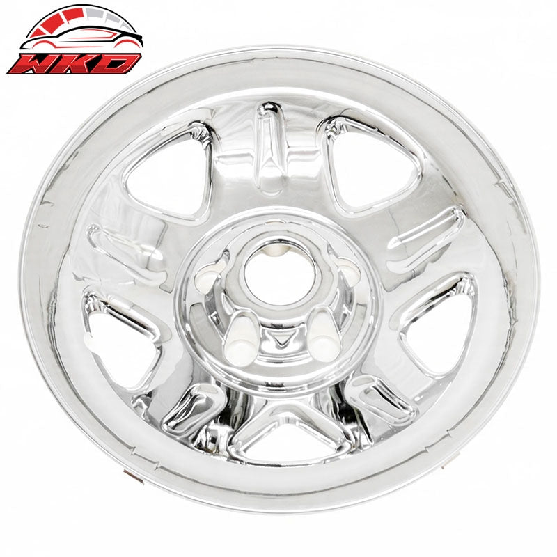 Fits 93-01 Jeep Cherokee 97-01 Wrangler 15" Wheel Covers Chrome Hubcaps Rim 4PCS