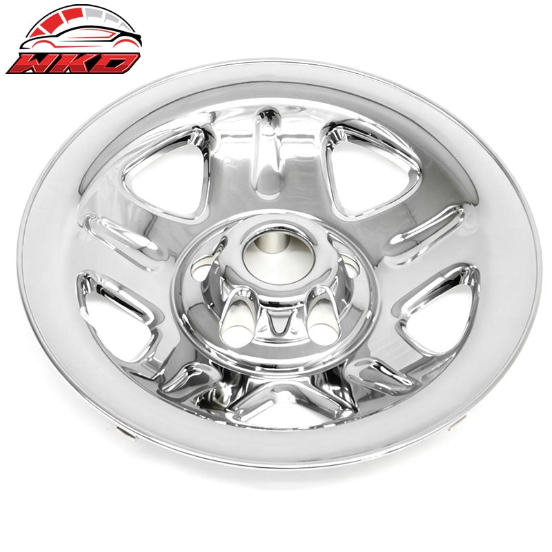 Fits 93-01 Jeep Cherokee 97-01 Wrangler 15" Wheel Covers Chrome Hubcaps Rim 4PCS