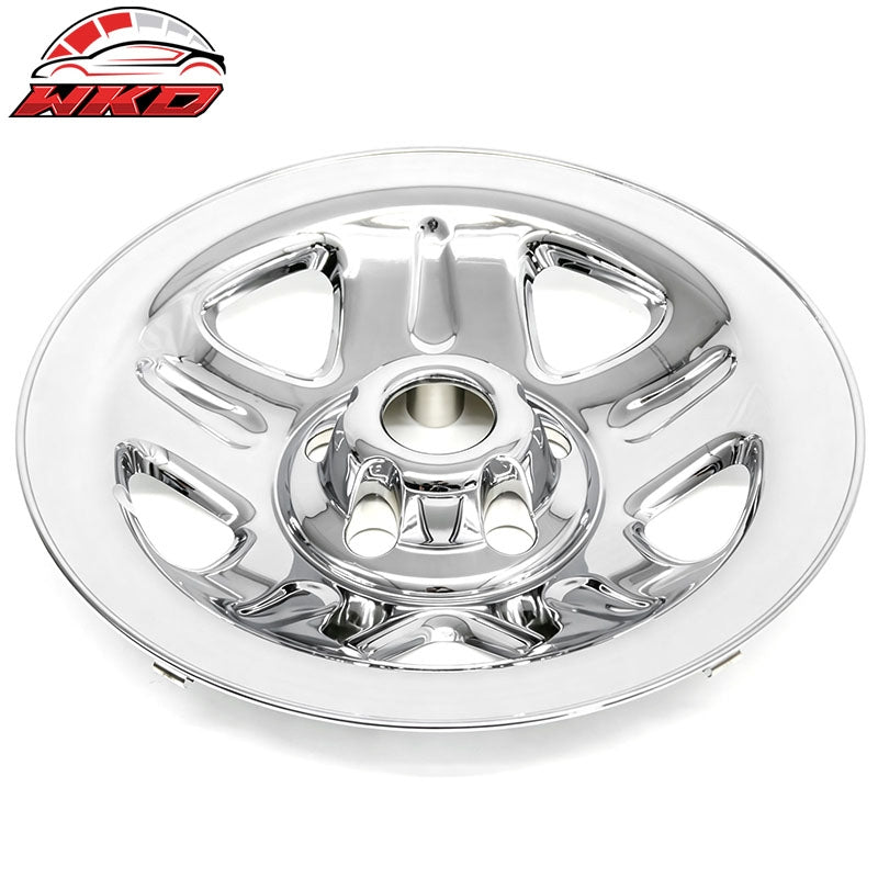 Fits 93-01 Jeep Cherokee 97-01 Wrangler 15" Wheel Covers Chrome Hubcaps Rim 4PCS