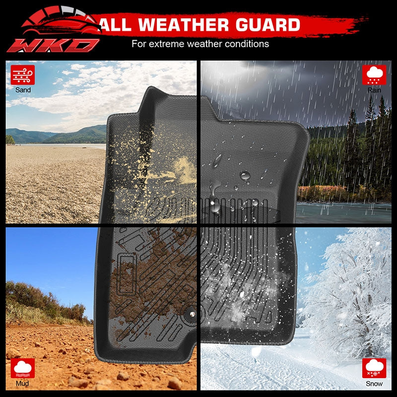 Fits 2007-2017 Jeep Compass 3D TPE Floor Mats All Season Carpets + Window Visors