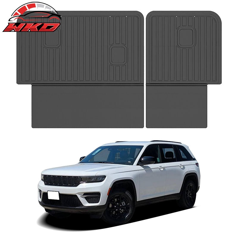 Fits 22-26 Jeep Grand Cherokee 5 Seats TPE 3D Rear Seat Back Backrest Liner Mats