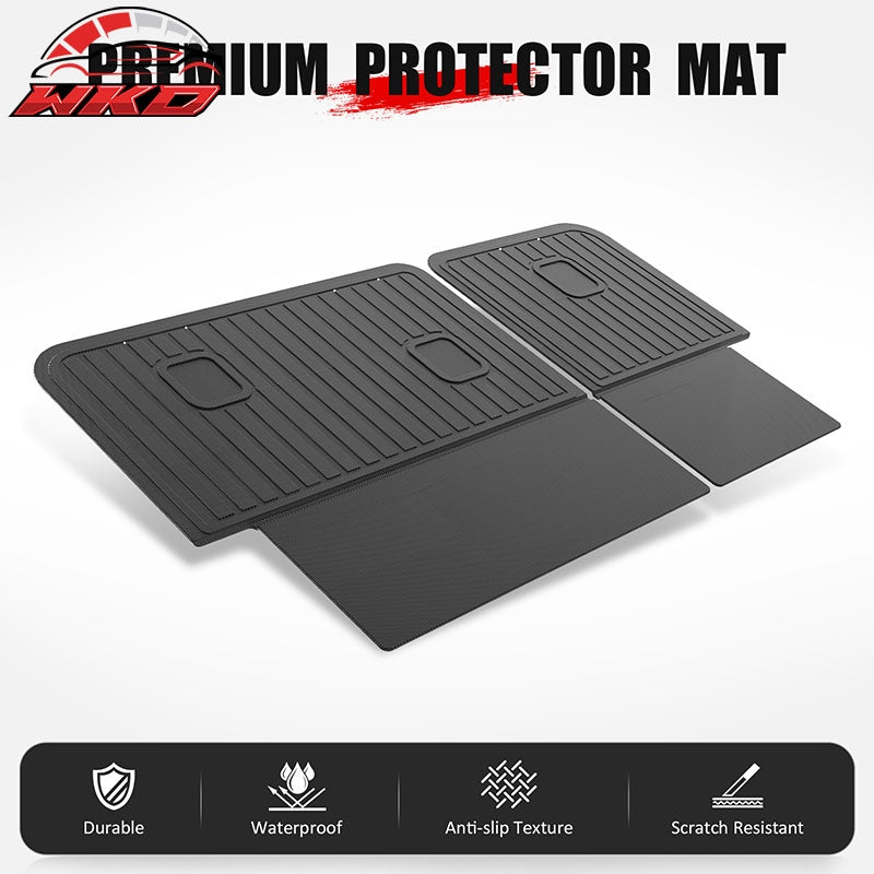 Fits 22-26 Jeep Grand Cherokee 5 Seats TPE 3D Rear Seat Back Backrest Liner Mats